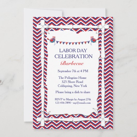 Dag van de Arbeid Uitnodiging (Voorkant)