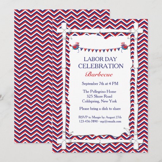 Dag van de Arbeid Uitnodiging (Voorkant / Achterkant)