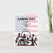 Dag van de Arbeid uitnodiging voor BBQ (bewerkbaar (Voorkant)