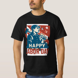  Dag van de Arbeid USA Retro Poster Style T-shirt