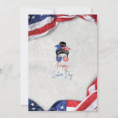 dag van de arbeid vakantiekaart rood wit blauw BBQ Kaart (Achterkant)