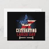 Dag van de arbeid vieren briefkaart (Voorkant / Achterkant)