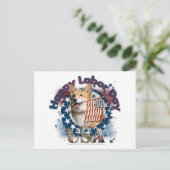 Dag van de arbeid - Vlaggewag - Corgi - Owen Briefkaart (Staand voorkant)