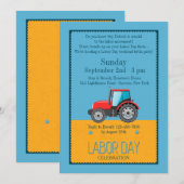 Dag van de Arbeid Voertuig Uitnodiging (Voorkant / Achterkant)