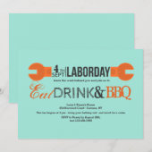 Dag van de Arbeid Wrench uitnodiging (Voorkant / Achterkant)