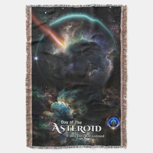 Dag van de Asteroïde SciFi Fractal Art Deken (Voorkant Verticaal)