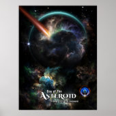 Dag van de Asteroïde SciFi Fractal Art Poster (Voorkant)