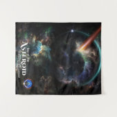Dag van de Asteroïde SciFi Fractal Art Wandkleed (Voorkant (horizontaal))