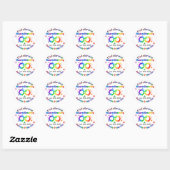 Dag van de Autistische Pride van de Neurodiversite Ronde Sticker (Vel)