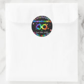 Dag van de Autistische Pride van de Neurodiversite Ronde Sticker (Tas)