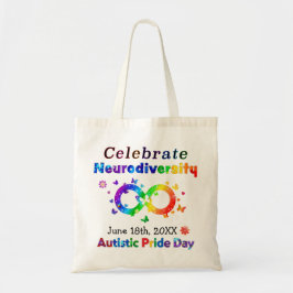 Dag van de Autistische Pride van de Neurodiversite Tote Bag