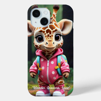 "Dag van de Baby Giraffe" iPhone 15 Case
