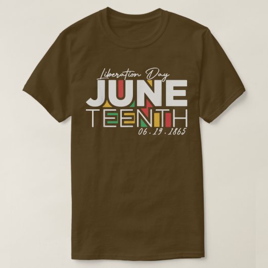 dag van de bevrijding - juni 1865 t-shirt (Design voorkant)