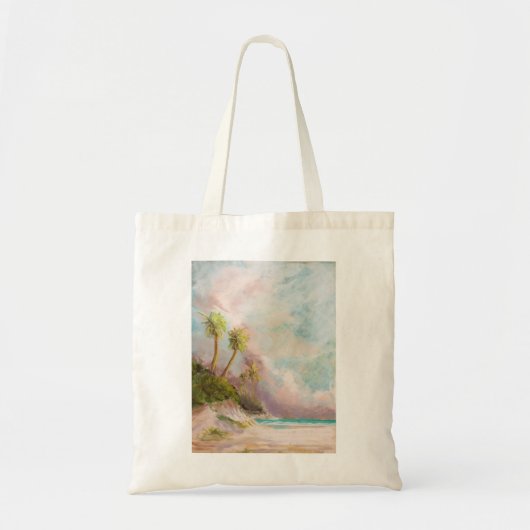 Dag van de bewolking aan de kust tote bag (Voorkant)