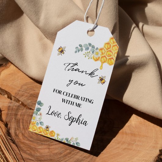 Dag van de bijen Dank u Label Baby shower van de v Cadeaulabel