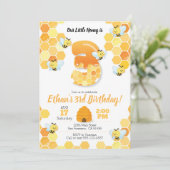 Dag van de bijen, Uitnodiging voor de 3e verjaarda (Staand voorkant)