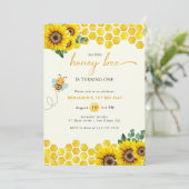 Dag van de bijendag, Uitnodiging om babyjongen (Staand voorkant)