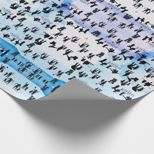 Dag van de Blauwe Schaduwvaders Cadeaupapier (Hoek)