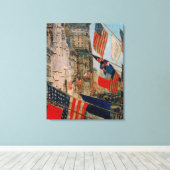 Dag van de bondgenoten, mei 1917 canvas afdruk (Insitu (Houten vloer))