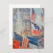 Dag van de bondgenoten, mei 1917, Childe Hassam, (Voorkant / Achterkant)