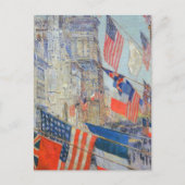 Dag van de bondgenoten, mei 1917, Childe Hassam,   Briefkaart (Voorkant)