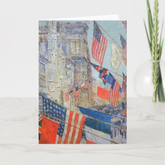 Dag van de bondgenoten, mei 1917, Childe Hassam, Kaart (Voorkant)