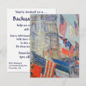 Dag van de bondgenoten, mei 1917, Childe Hassam, Kaart (Voorkant / Achterkant)