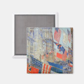 Dag van de bondgenoten, mei 1917, Childe Hassam,   Magneet (Voorkant / Achterkant)