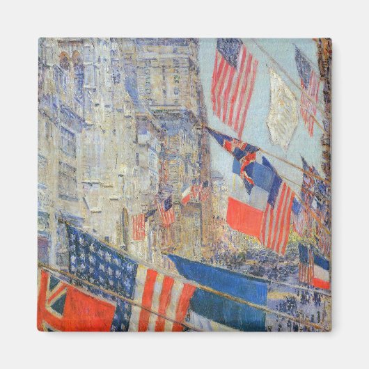 Dag van de bondgenoten, mei 1917, Childe Hassam,   Magneet (Voorkant)