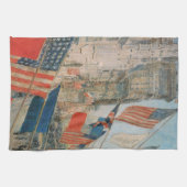 Dag van de bondgenoten, mei 1917, Childe Hassam,   Theedoek (Horizontaal)