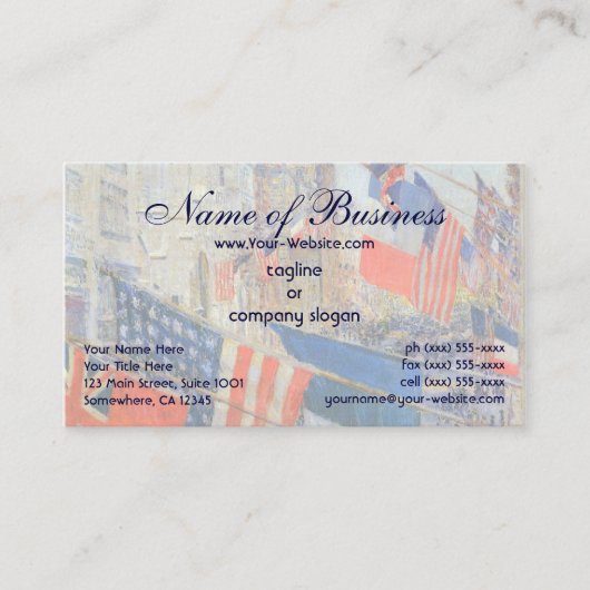 Dag van de bondgenoten, mei 1917, door Frederick C Visitekaartje (Voorkant)