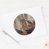 Dag van de bondgenoten, mei 1917 ronde sticker (Envelop)