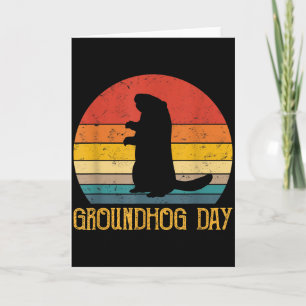 Dag van de bosmarmot Fun Marmot Dierliefhebber Kaart