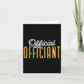 Dag van de bruiloft Ambtenaar Ordained Minister C Kaart (Voorkant)