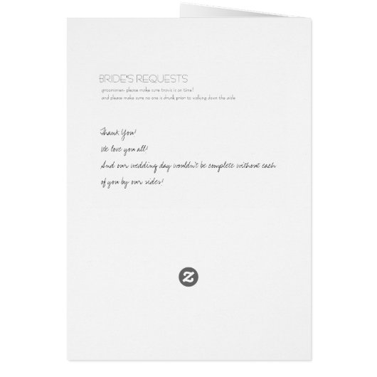 DAG van de bruiloft (tijdlijn) (Achterkant)