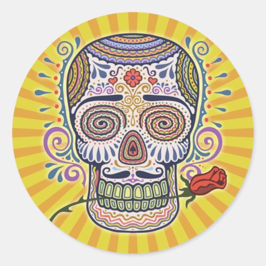 Dag van de Casanova Ronde Sticker (Voorkant)