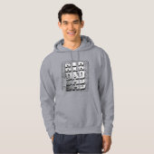 Dag van de dag van de vaders, mannen verjaardag va hoodie (Voorkant volledig)