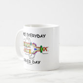 Dag van de Dagelijkse Genen (Jeans Dag) Koffiemok (Voorkant links)