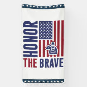 Dag van de dappere veteranen | patriottisch leger spandoek (Verticaal)