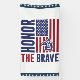 Dag van de dappere veteranen   patriottisch leger spandoek