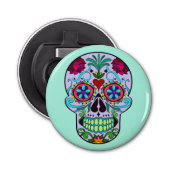 Dag van de Dead Sugar Skull Magnet Bottle Opener (Voorkant)