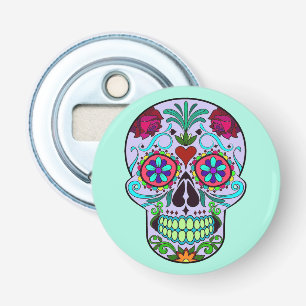 Dag van de Dead Sugar Skull Magnet Bottle Opener
