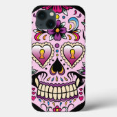 Dag van de Dead Sugar Skull Roze Case-Mate iPhone Case (Achterkant)
