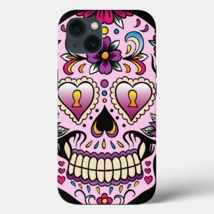 Dag van de Dead Sugar Skull Roze Case-Mate iPhone Case