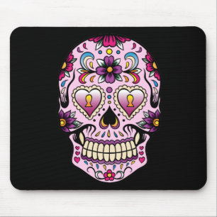 Dag van de Dead Sugar Skull Roze Muismat