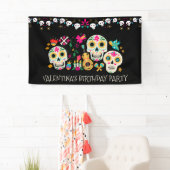 Dag van de Dead Sugar Skulls Persoonlijke Banner (Insitu)