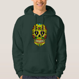 Dag van de Dead Yellow Sugar Skull Hodie Hoodie