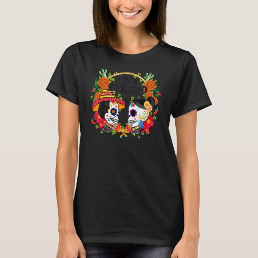Dag van de Día de Muertos Amor Eterno T-shirt (Voorkant)