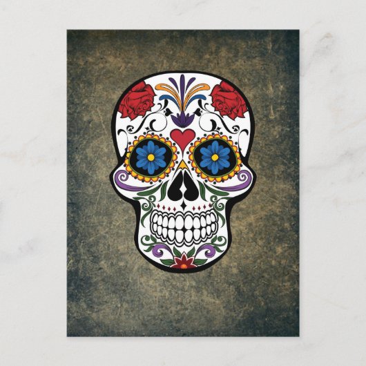 Dag van de Día de Muertos Mexico Briefkaart (Voorkant)