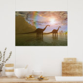 DAG VAN DE DINOSAURSDRUK POSTER (Keuken)